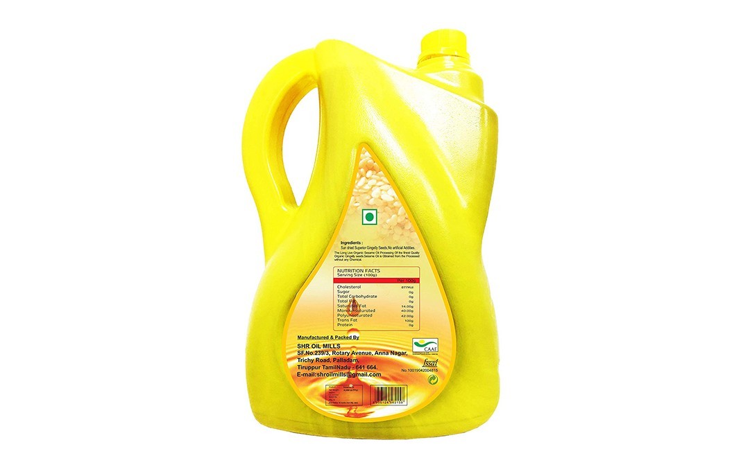 Long Live Sesame Oil    Plastic Jar  5.250 litre